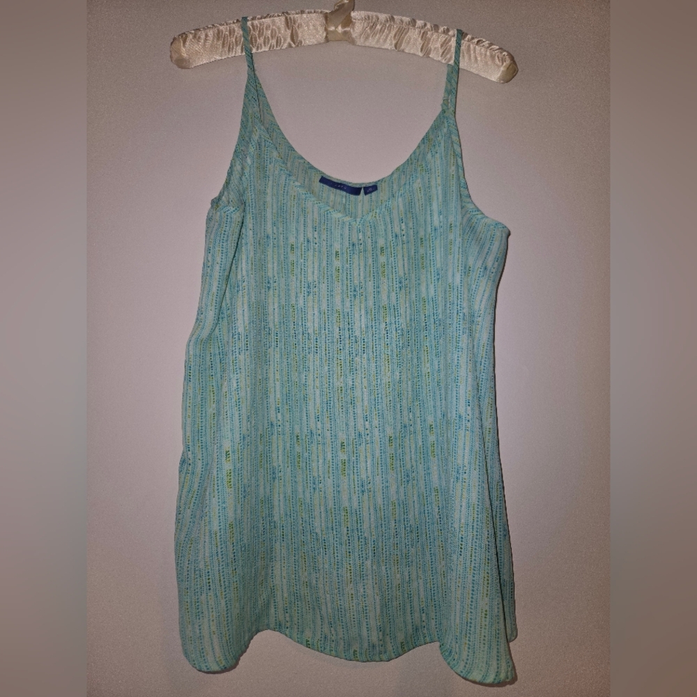 Apt. 9 Light Blue and Mint Striped Camisole